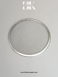Commercial pizza supplies, professional bakeware, mesh pizza screen, thin crust pizza tray, pizza oven accessories.