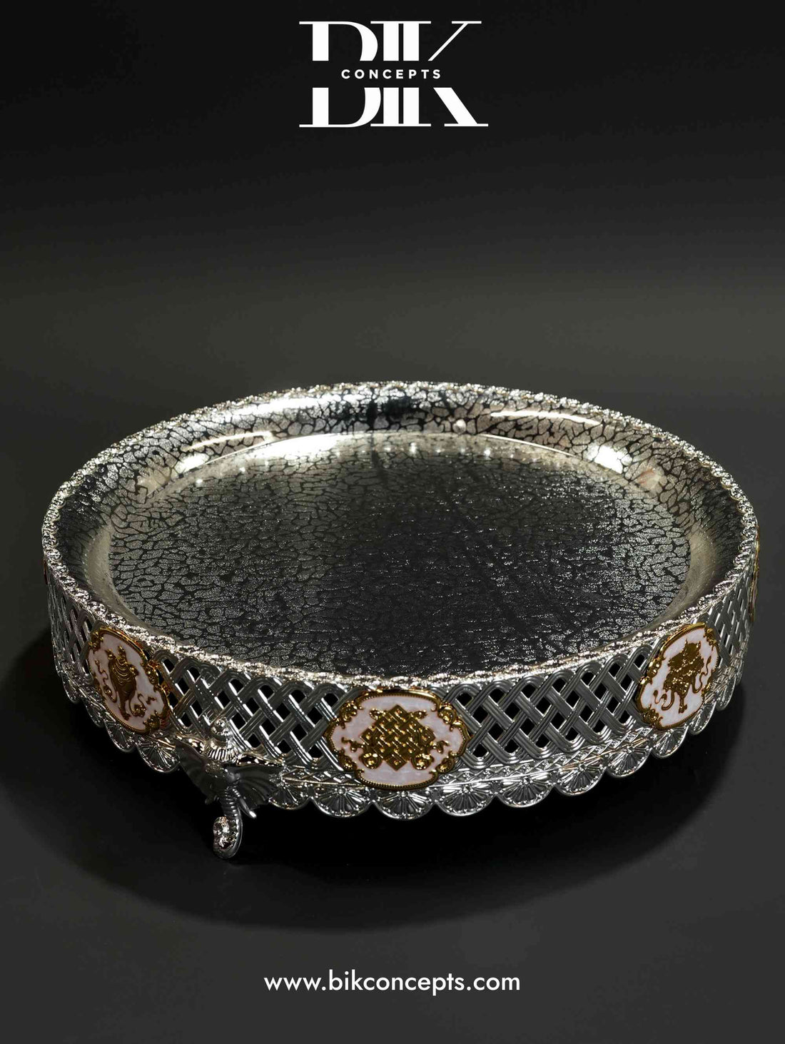 Rosepink elephant platter, pink pedestal serving tray, luxury stainless steel platter, royal elephant decor, large pink centerpiece, ethnic serving tray, wedding buffet platter, designer pink tableware