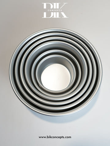 Deep-Style Aluminum Round Cake Pans – 8 Sizes