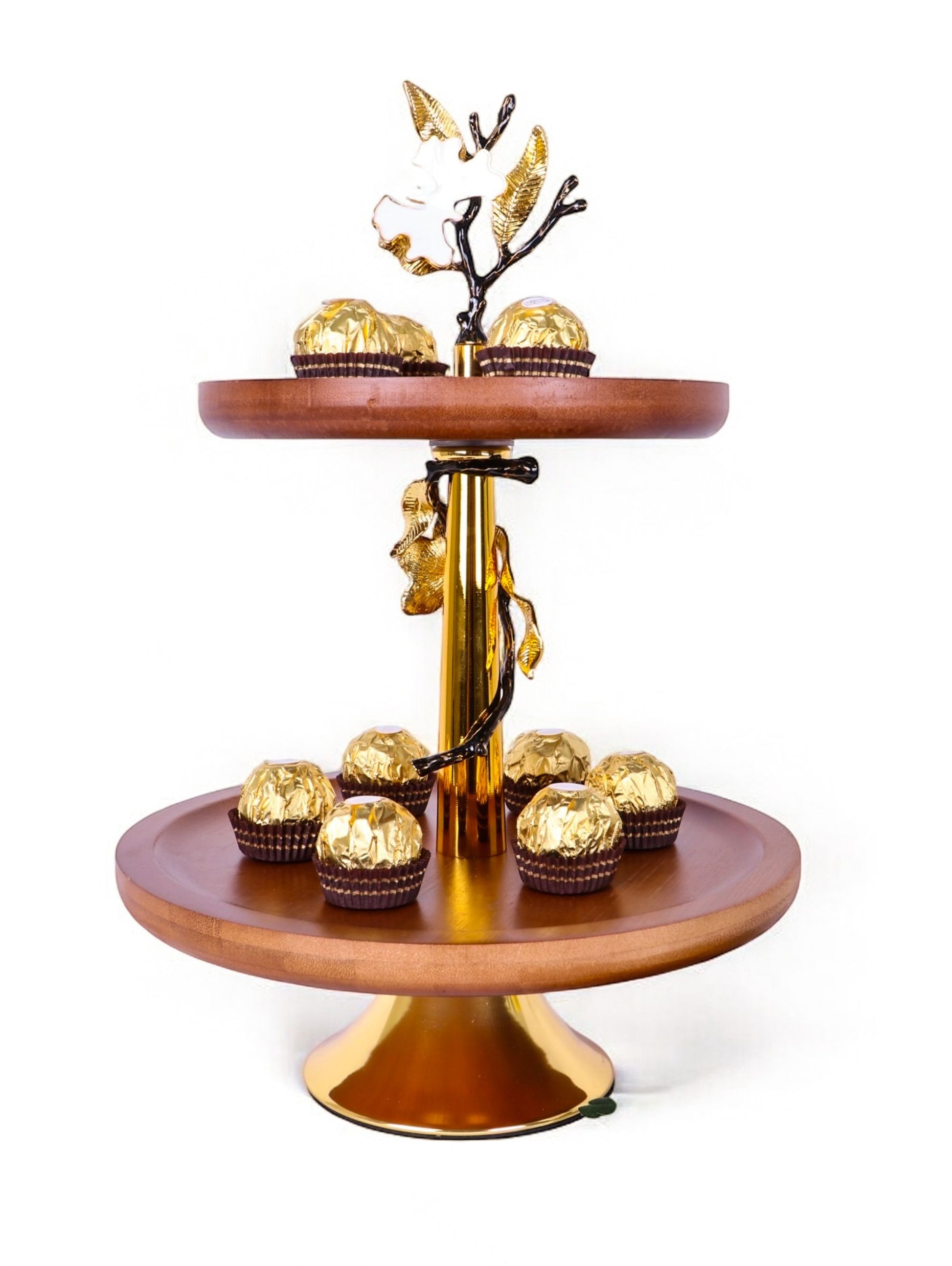 Round Tiered Serving Stand, 2 Tier Wooden Cake Stand, Gold Orchid Table Decor, Circular Serving Platter, Luxury Cupcake Tower, Rustic Round Tiered Tray, Gold Floral Serving Stand, Decorative Dessert Pedestal, Tiered Fruit Bowl for Counter, High-End Party Platters, Gold Leaf Table Centerpiece, Artisan Wood Serving Set, Wedding Cake Display Stand, Modern Gold Buffet Server, Two Tier Circular Tray, Luxury Housewarming Gift, Sculptural Food Display, Natural Wood Entertaining Set, Elegant Afternoon Tea Tray, Bou