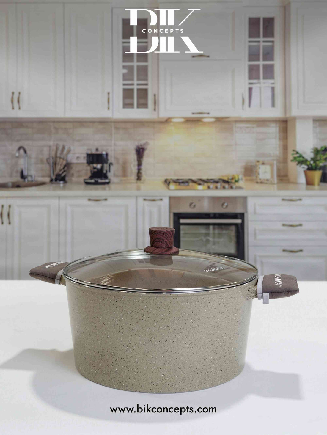 Sandstone casserole set, speckle finish cookware, large aluminum pots, 27L cooking pot, heavy duty casserole set, stone texture cookware, 6 piece stock pot set, catering size cookware.