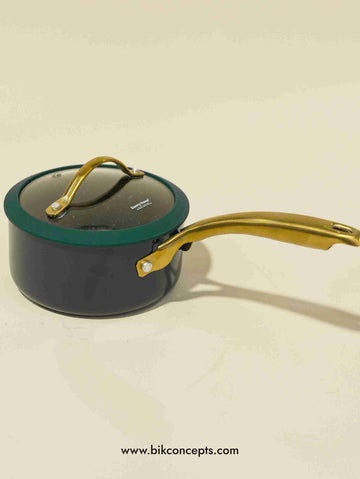 Non-Stick Aluminum Saucepan Teal Green – 1.4L & 1.9L Cooking Pot