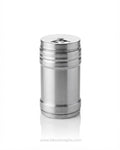 Stainless Steel Salt and Pepper Shakers Set of 12, Chili Flakes and Cheese Shaker Metal, Adjustable Lid Spice Shaker 3 Inch, Commercial Restaurant Table Seasoning Dispensers, Hotel Buffet Spice Dredge Set, Pizza Shop Parmesan Cheese Dispenser, Stainless Steel Condiment Shakers Bulk, Small Metal Spice Container Set