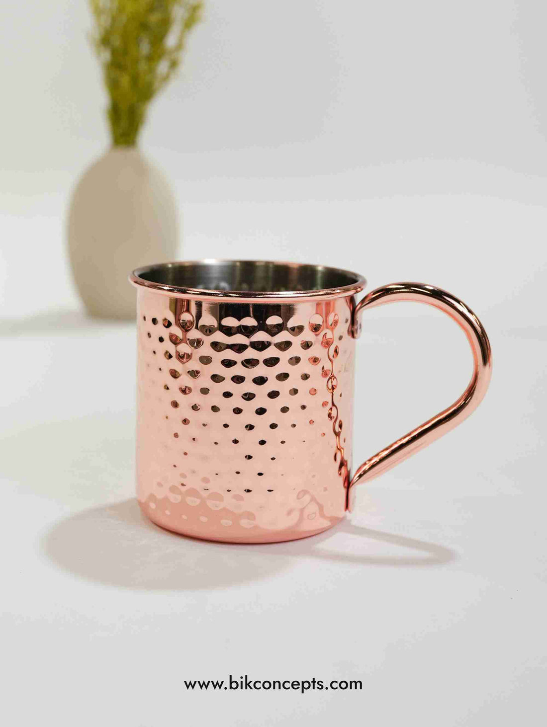 Hammered stainless steel mug, 500ml metal cup, straight cocktail mug, stainless steel Moscow Mule cup, hammered barware, metal beer mug, shatterproof mug.