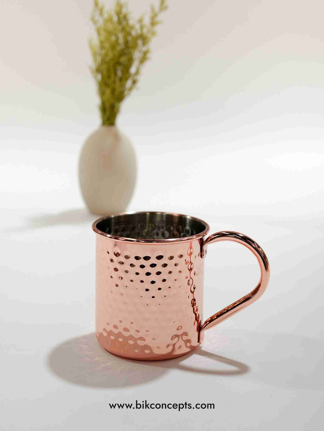 Hammered stainless steel mug, 500ml metal cup, straight cocktail mug, stainless steel Moscow Mule cup, hammered barware, metal beer mug, shatterproof mug.