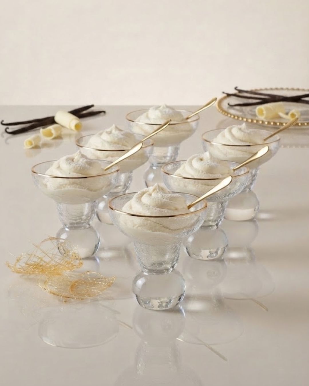 Textured Glass Dessert Bowls, 7 oz Ice Cream Cups Set of 6, Ball Base Sundae Dishes, Gold Rimmed Cocktail Coupe Glasses, Rippled Texture Parfait Glass, Heavy Duty Dessert Glasses for Catering, Commercial Catering Drinkware USA, Textured Sorbet Cups, Vintage Style Ball Base Glassware, Decorative Gold Rimmed Dessert Glasses