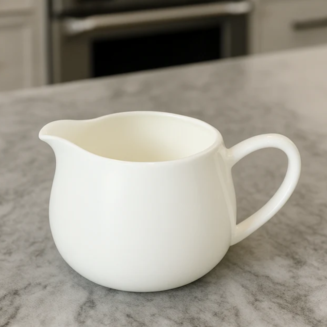 Set of 6 – 330ml Milk Jugs Fine Bone for Serving Cream or Milk