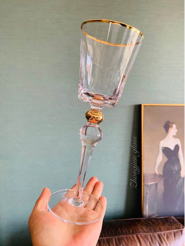 French Sherry Glass with Gold Rim | Set of 6