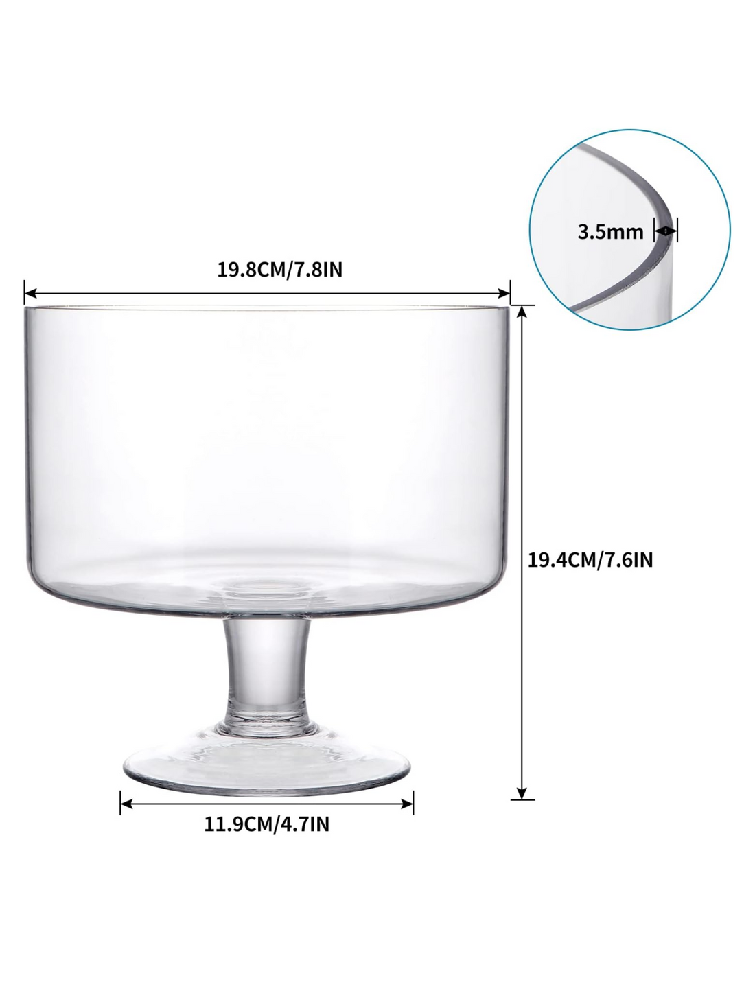 Luxury Glass Trifle Bowl
