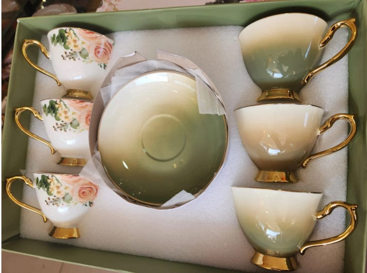 Elegant 6-Piece Porcelain Tea Set
