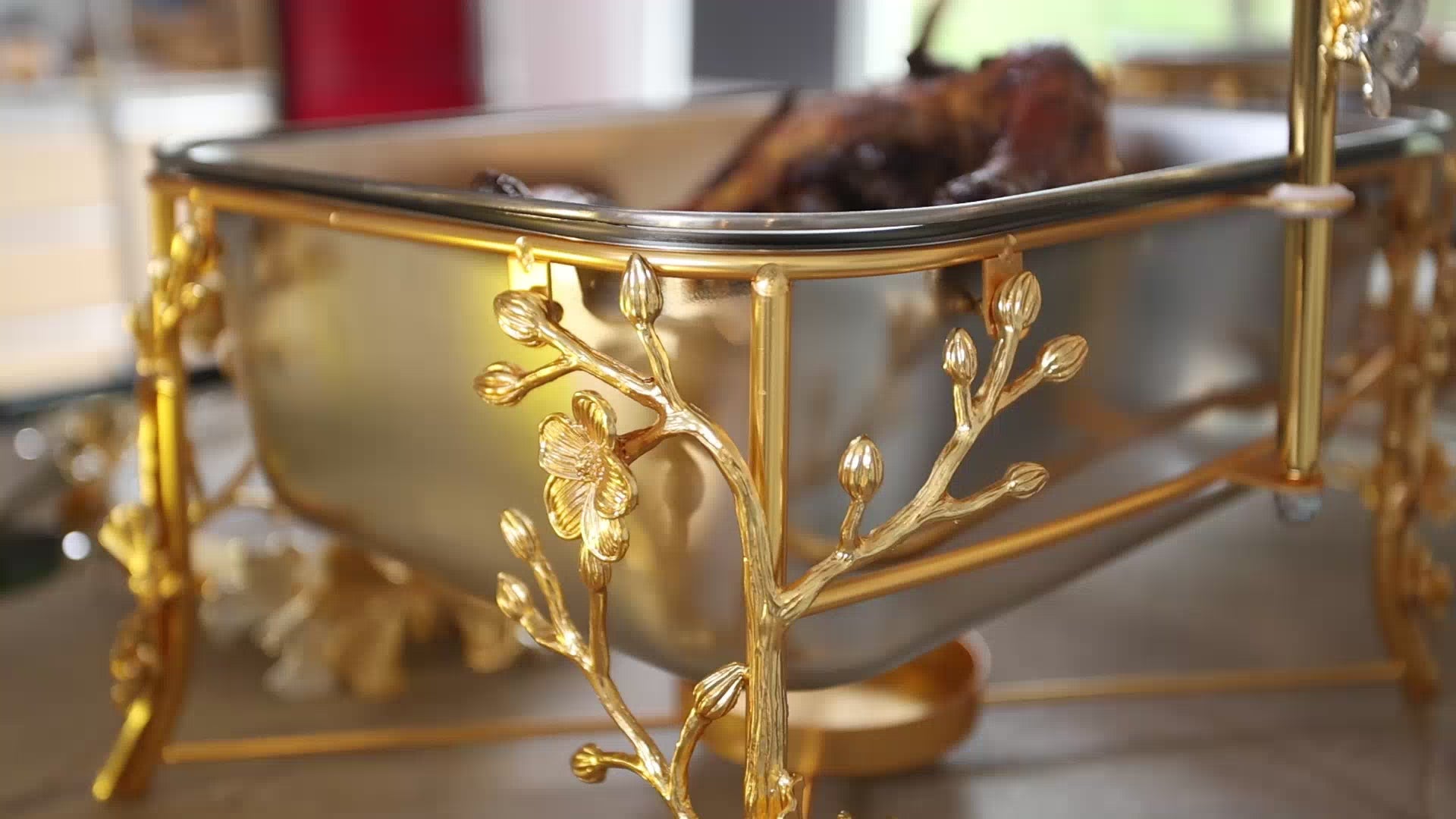 best square chafing dish video