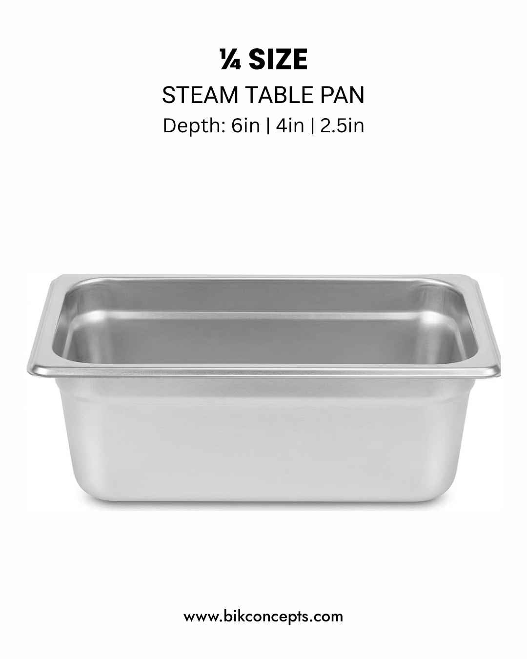 Heavy-duty stainless steel steam table pans and hotel pans in full size, half size, 1/4 size, and 1/9 size with anti-jam corners and NSF certification, featuring 22 gauge durability and 4 inch deep or 6 inch deep options for commercial kitchen and catering use, including gastronorm compatible GN pans, buffet pans, and matching stainless steel lids with handles for professional food service and hotel procurement.