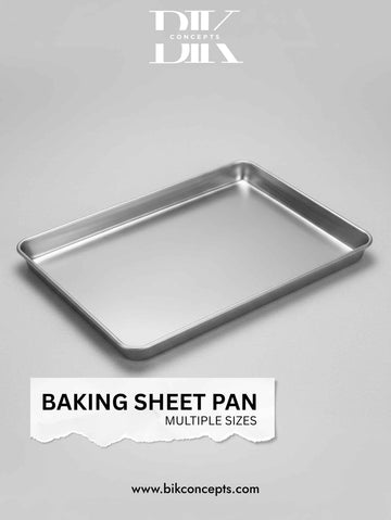 Solid Aluminum Baking Sheet - Multiple Sizes Commercial Bun Pan