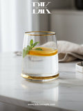 Gold Rim Drinking Glass