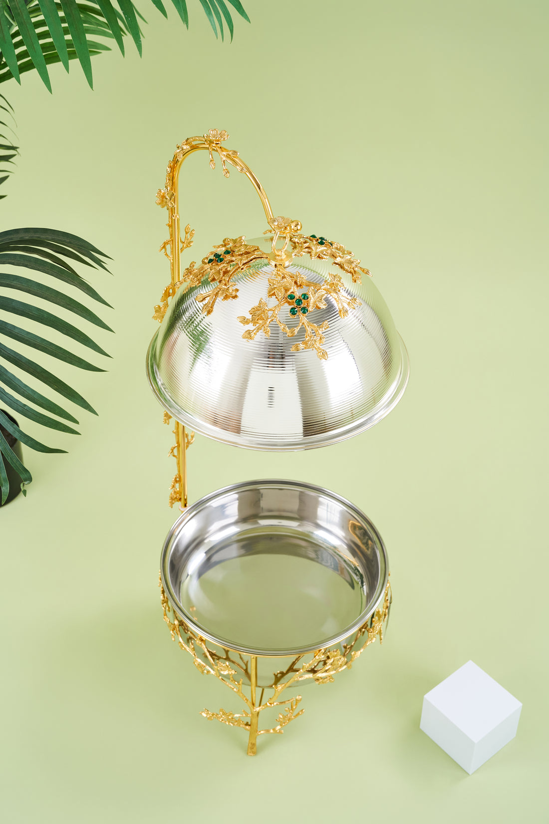 Emerald Chafing Dish Collection – 6L Luxury Gold and Silver Buffet Warmer